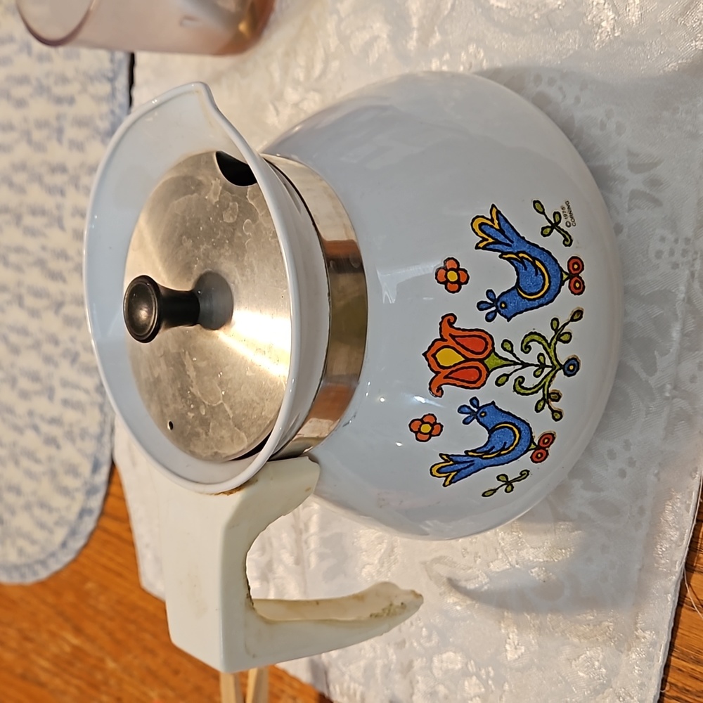 From mom's closet corning ware 6 cup tea pot